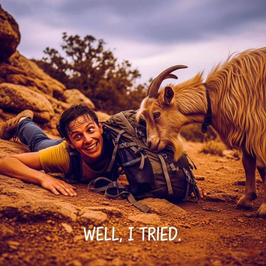 A vintage photo of a man and a goat.