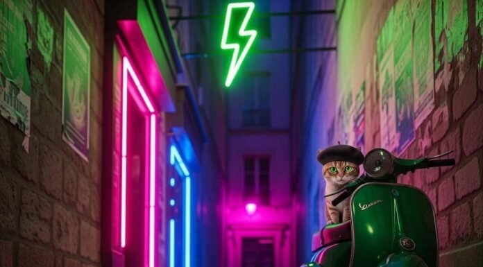 Paris Nightlife Secrets: Clubs Only Locals Recommend Stumbling into Paris nightlife secrets in a neon-drenched alley. http://googleusercontent.com/image_generation_content/0