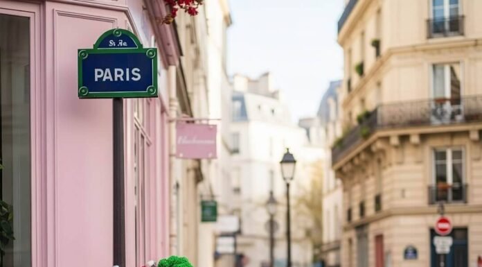 The Safest Paris Neighborhoods for First-Time Visitors Paris street with bike, artist, and pastel cafe.